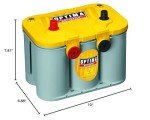 OPTIMA YellowTop Dual Purpose AGM Battery 750 CCA