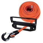 95ft Synthetic Winch Rope with Hook and Fairlead