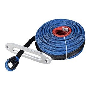 Astra Depot 95ft Synthetic Winch Rope with Fairlead