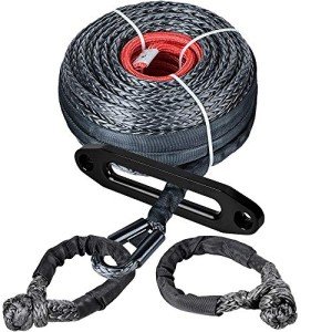 10" Aluminum Fairlead with Synthetic Winch Rope and Shackles