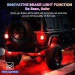 LD DARKEAGLE RGB LED Rock Lights with Remote