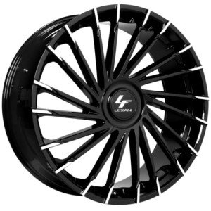 Lexani Wraith XL 22" Gloss Black Rims Set