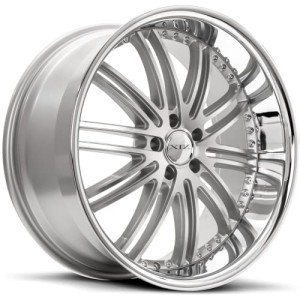XIX X23 Staggered 22" Silver Rims Set of 4