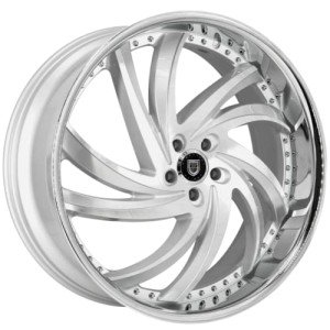 Lexani Turbine 22-Inch Staggered Wheels - Silver Finish