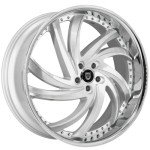 Lexani Turbine 22-Inch Staggered Wheels - Silver Finish