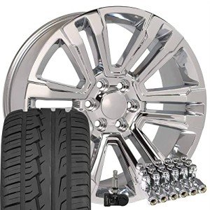 22" Chrome Wheels & Tires for GM Trucks