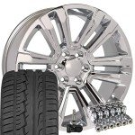 22" Chrome Wheels & Tires for GM Trucks