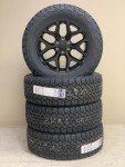 20" Satin Black Snowflake Rims with A/T Tires Set