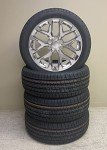 22" Chrome Snowflake Wheels with 285/45R22 Tires Set