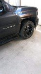 20" Satin Black Snowflake Rims with A/T Tires Set
