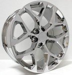 22" Chrome Snowflake Wheels with 285/45R22 Tires Set