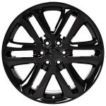 22" Gloss Black Wheels & Tires for Ford F-150
