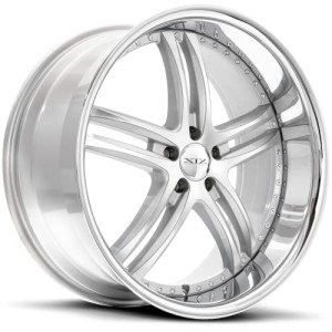 XIX X15 22" Silver Machine Concave Rims Set