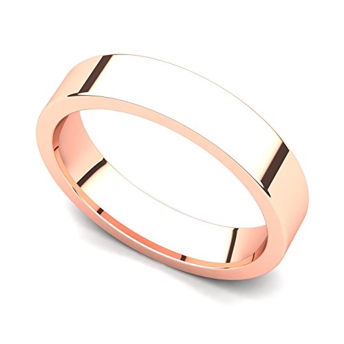 Juno Jewelry 14k Rose Gold 4mm Band Ring