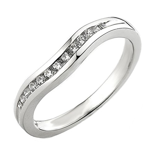 White Gold 1/5 CT Diamond Wedding Band