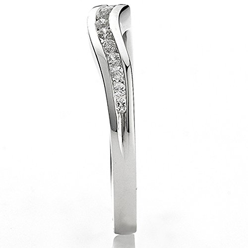 White Gold 1/5 CT Diamond Wedding Band