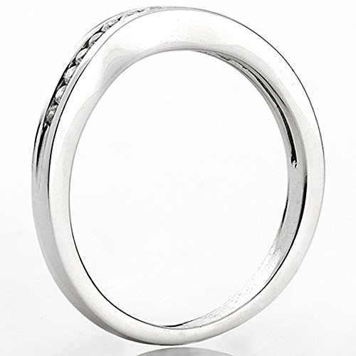 White Gold 1/5 CT Diamond Wedding Band