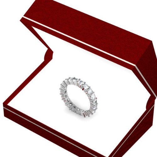White Gold 2.50 Carat Diamond Eternity Wedding Band