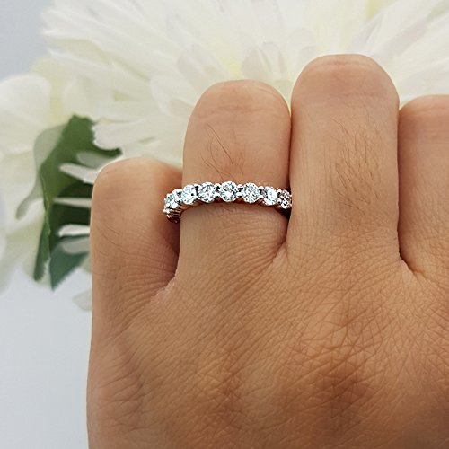 White Gold 2.50 Carat Diamond Eternity Wedding Band