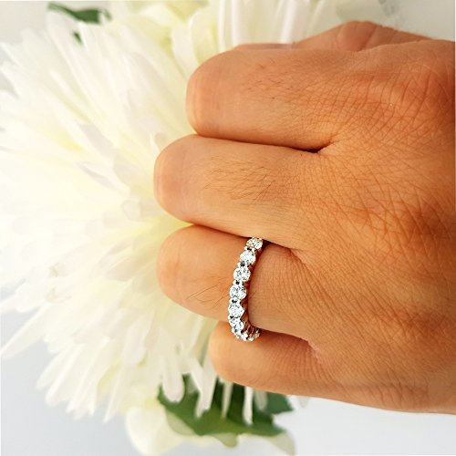 White Gold 2.50 Carat Diamond Eternity Wedding Band