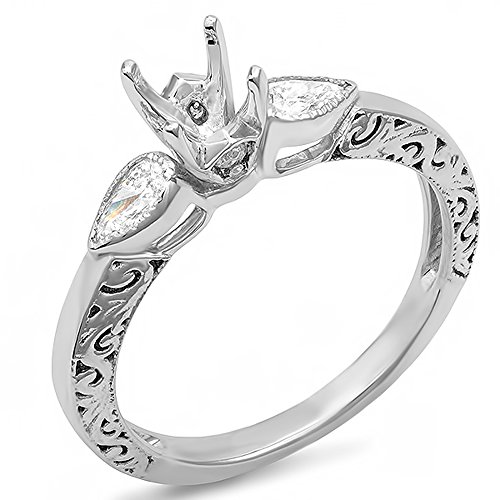 Dazzlingrock 0.33 CTW 14K Diamond Women Bridal Ring
