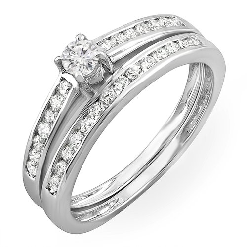 Dazzlingrock Collection 0.55 CTW Diamond Bridal Set