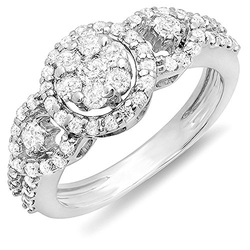 0.85 Carat Round Diamond Bridal Engagement Ring