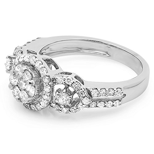 0.85 Carat Round Diamond Bridal Engagement Ring
