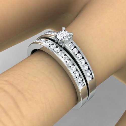 Dazzlingrock Collection 0.55 CTW Diamond Bridal Set