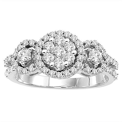 0.85 Carat Round Diamond Bridal Engagement Ring
