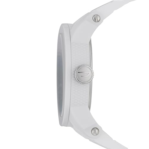 White Diesel Double Down Silicone Men's Watch DZ1436