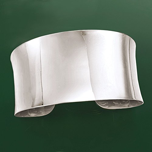 Ross-Simons Sterling Silver Wide Polished Cuff Bracelet. 8 inches