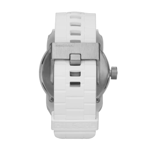 White Diesel Double Down Silicone Men's Watch DZ1436
