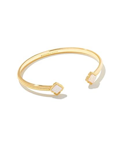 Kendra Scott Mallory 14k Gold-Plated Cuff Bracelet in Iridescent Drusy