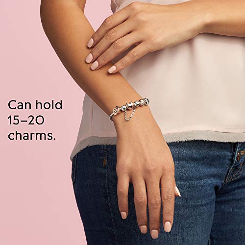 PANDORA Silver W Rose Heart Clasp