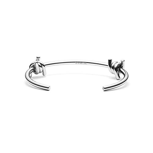 MVMT Women's Double Barbed Cuff Silver Bracelet | 175 mm