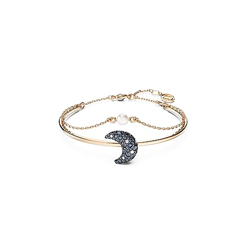 SWAROVSKI Luna bangle, Moon, Multicolored, Rose gold-tone Finished