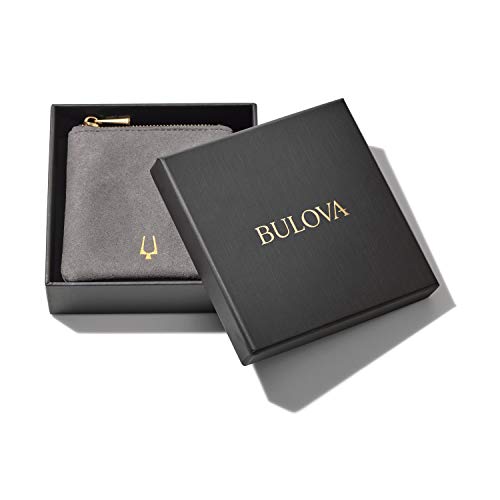 Bulova Men's Classic Stainless Steel Open Cuff Bracelet in Silver and Gold Tone, Size: Large, Style: J98B003L