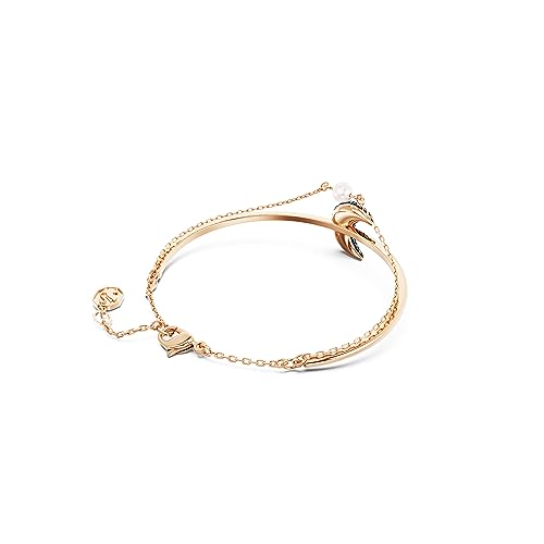 SWAROVSKI Luna bangle, Moon, Multicolored, Rose gold-tone Finished