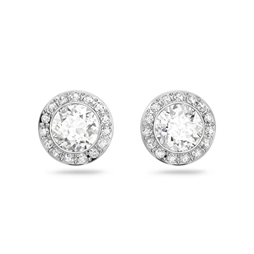 Angelic Stud Pierced Earrings - Clear Crystal