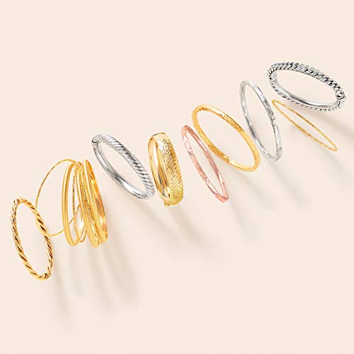 Ross-Simons Sterling Silver Spiraled Oval Bangle Bracelet. 7.5 inches