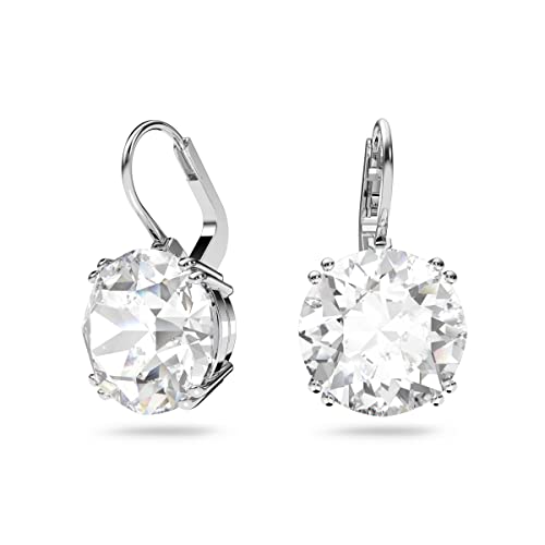 Swarovski Millenia Round Cut Crystal Earrings in White
