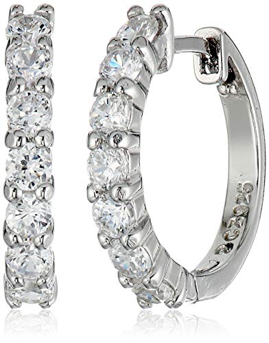 Amazon Essentials Sterling Silver Huggie Hoop Earrings