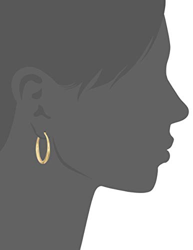 Anne Klein Goldtone Medium Tapered Hoop Earrings for Women