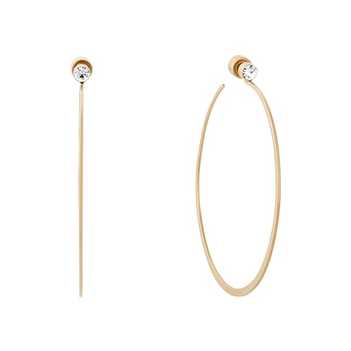 Gold Michael Kors Whisper Hoop Earrings MKJ5999710