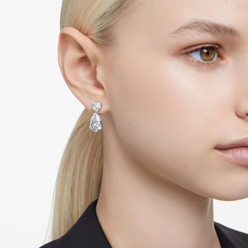 Swarovski Mesmera Drop Earrings with Large Clear Stones