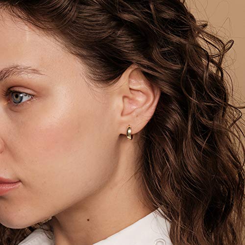 PAVOI 14K Gold Plated Mini Huggie Hoop Earrings