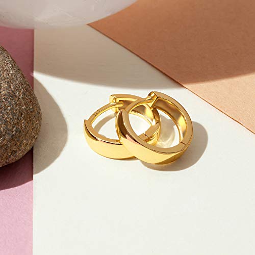 PAVOI 14K Gold Plated Mini Huggie Hoop Earrings