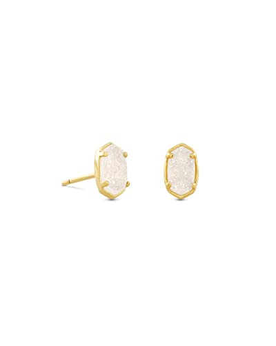 Kendra Scott Emilie Gold-Plated Stud Earrings, Iridescent Drusy