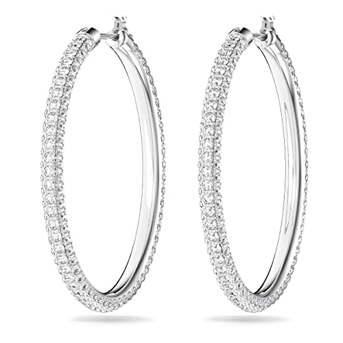 SWAROVSKI Women's Hoop Earrings with White Crystals